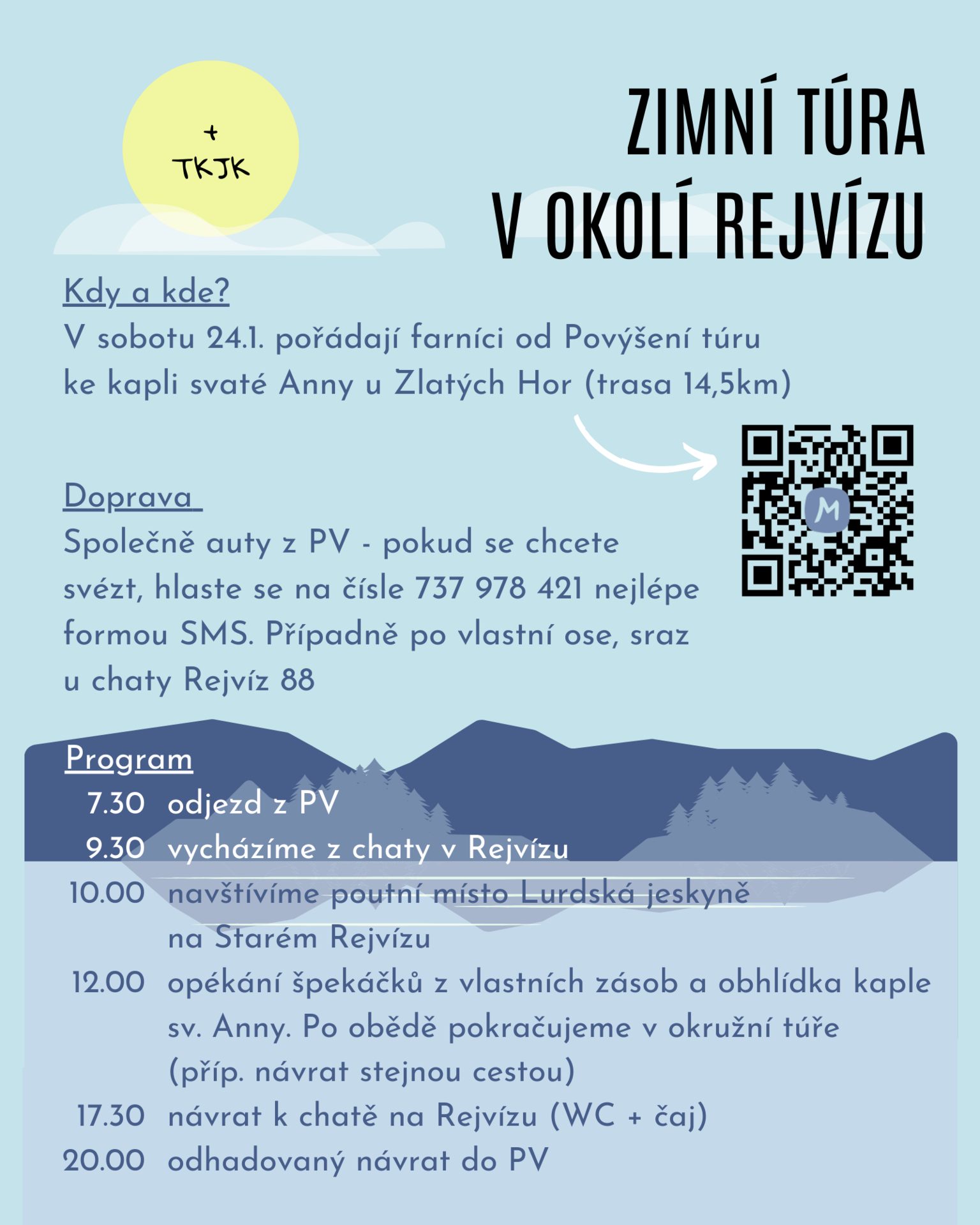 Zimní túra v okolí Rejvízu TKJK