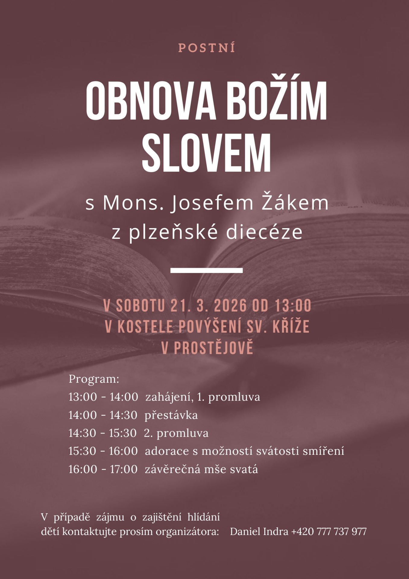Postní duchovní obnova 2026