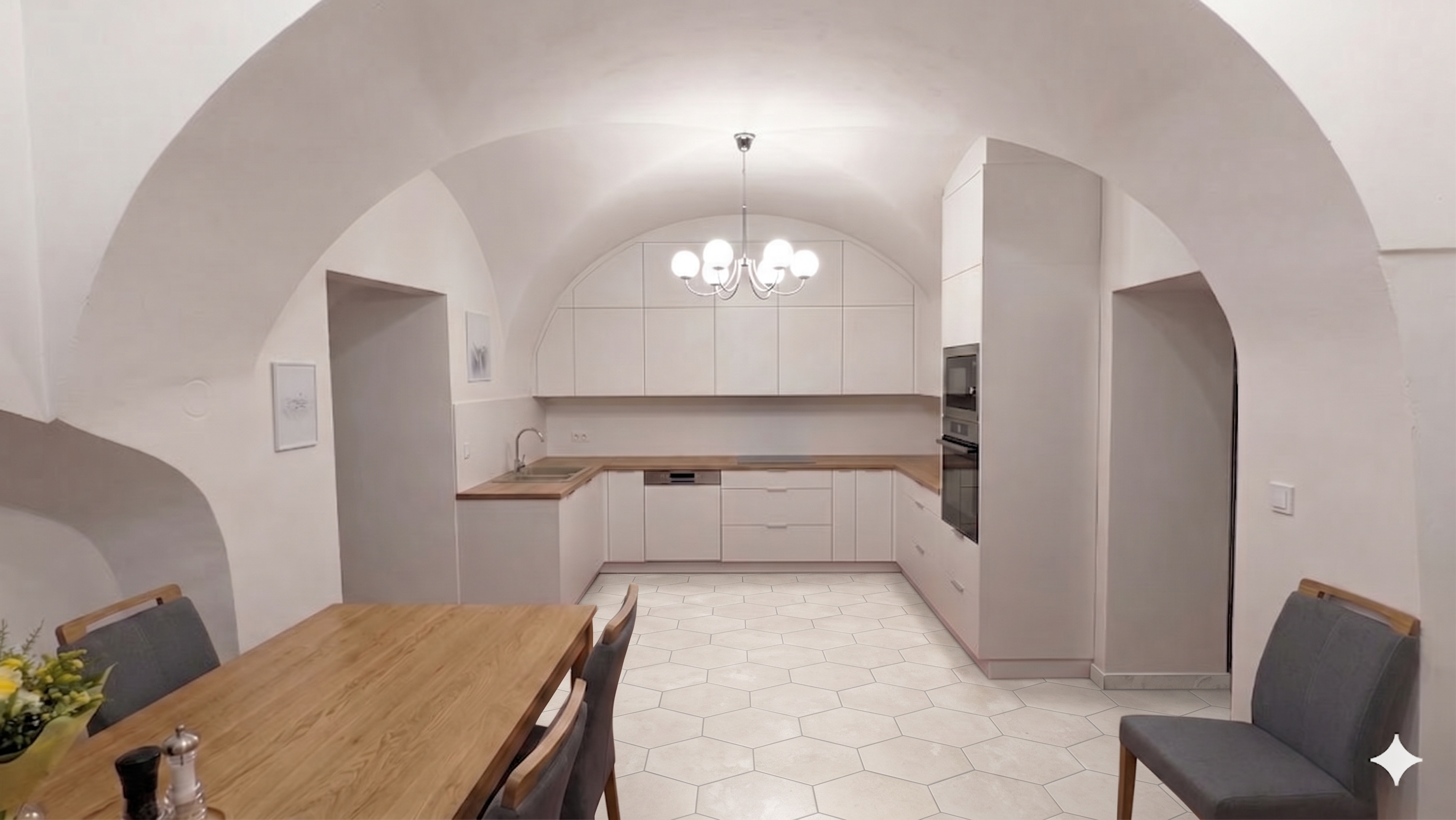 Kuchyně — vizualizace po opravě